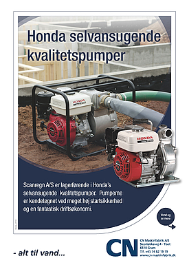 Honda selvansugende kvalitetspumper