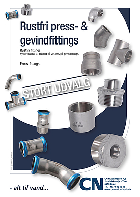 Rustfri press- og gevindfittings