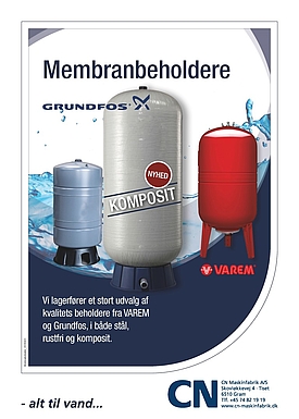 Membranbeholdere fra Grundfos - stål og komposit