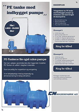 PE-tanke med/uden pumpe